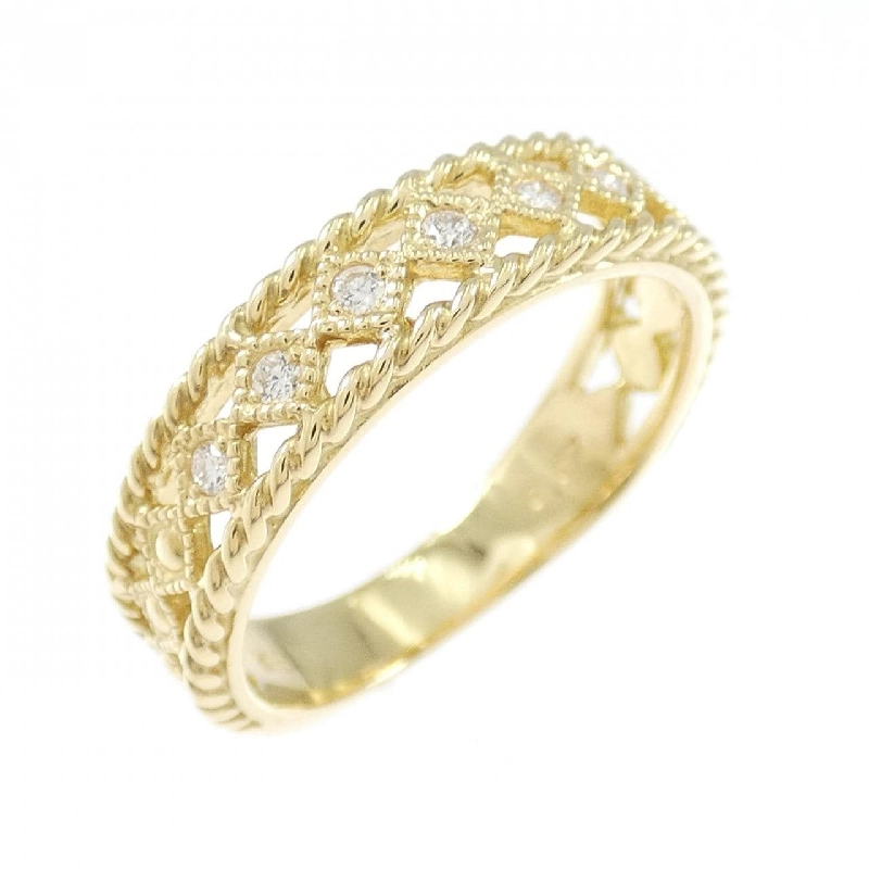 Nhẫn kim cương K18YG 0.07CT - Hàng hiệu Authentic 851754