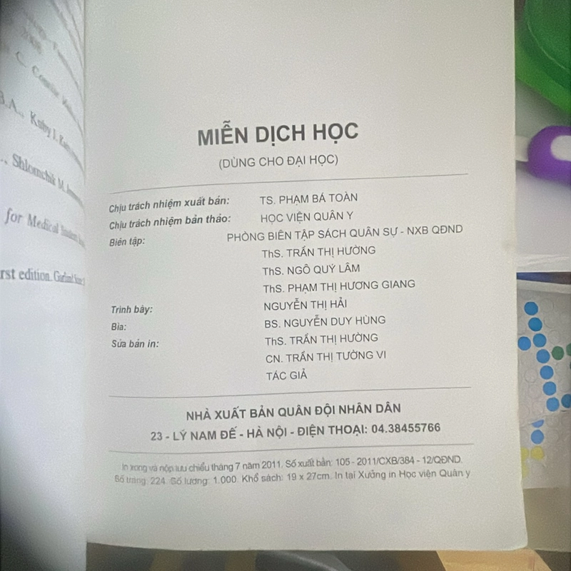 Miễn Dịch Học - HVQY 333108