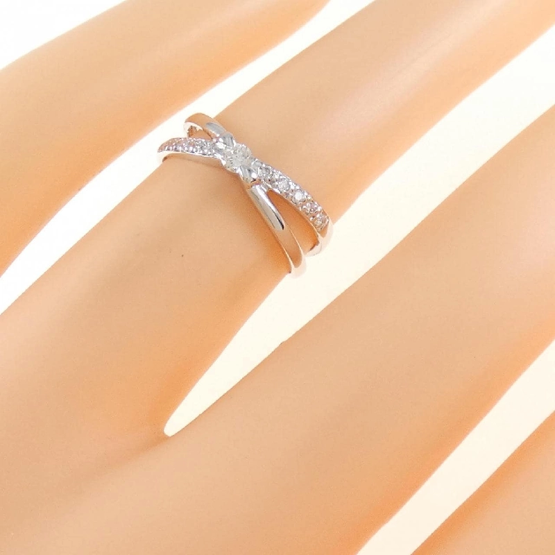 Nhẫn kim cương K18WG 0.12CT 672275