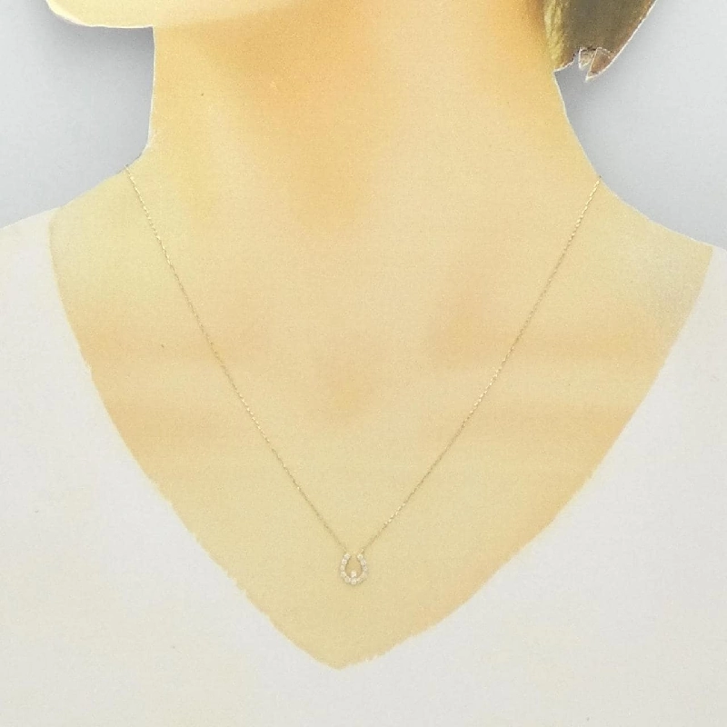 K18YG Dây chuyền kim cương 0.10CT - Hàng hiệu Chính hãng 865275