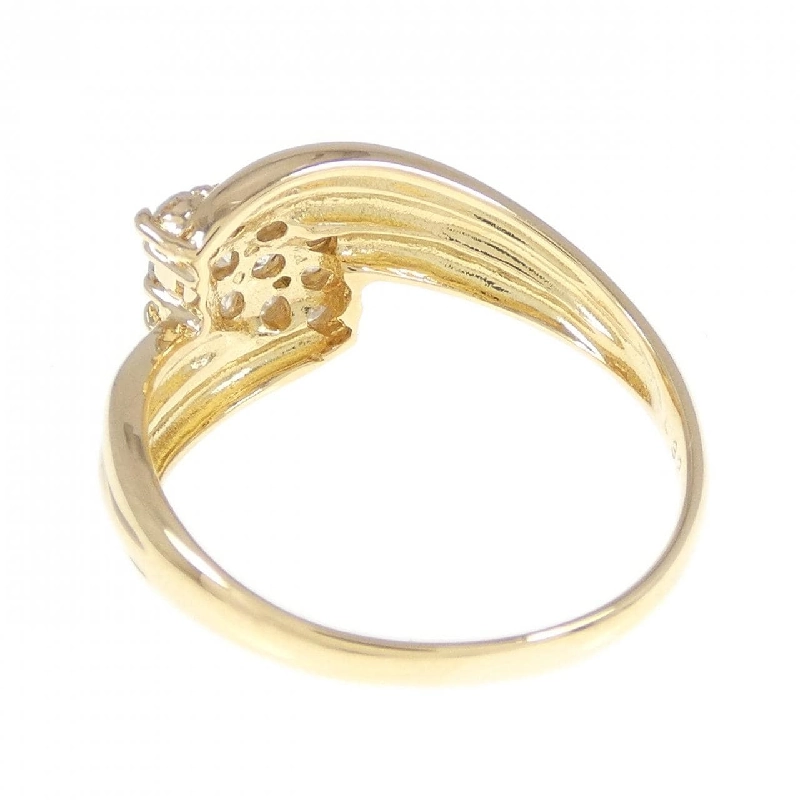 Nhẫn kim cương K18YG 0.32CT 671825