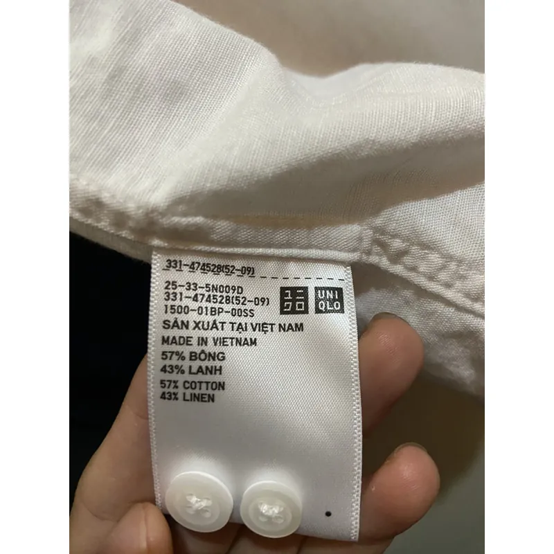 Áo cộc cổ trụ Nam Uniqlo 689480