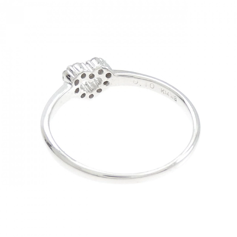 Nhẫn kim cương hình trái tim K14WG 0.10CT - Hàng hiệu chính hãng 854832