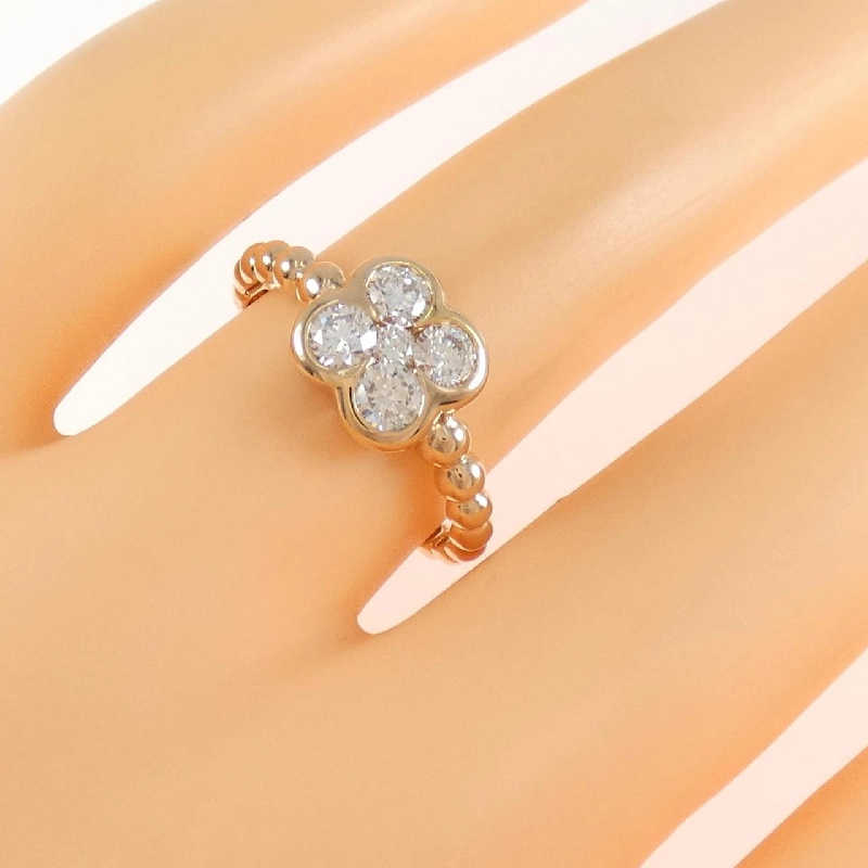 Nhẫn kim cương hoa K18PG 0.58CT - Hàng hiệu Authentic 854356