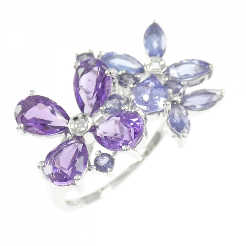 Nhẫn đá màu K18WG - Hàng hiệu Authentic 848946