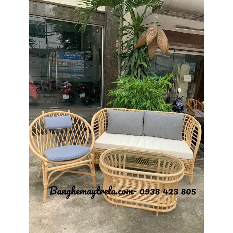 Bàn ghế mây tự nhiên 719069