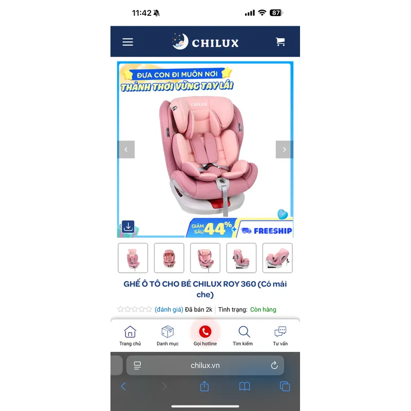 Ghế ngồi oto Chilux roy 360  590574