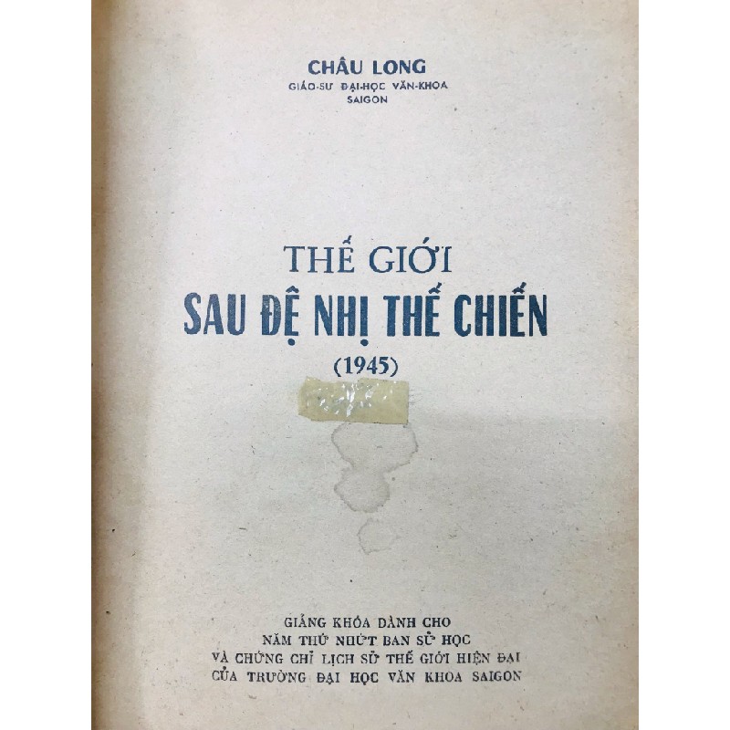 Thế giới sau đệ nhị thế chiến - Châu Long 124608