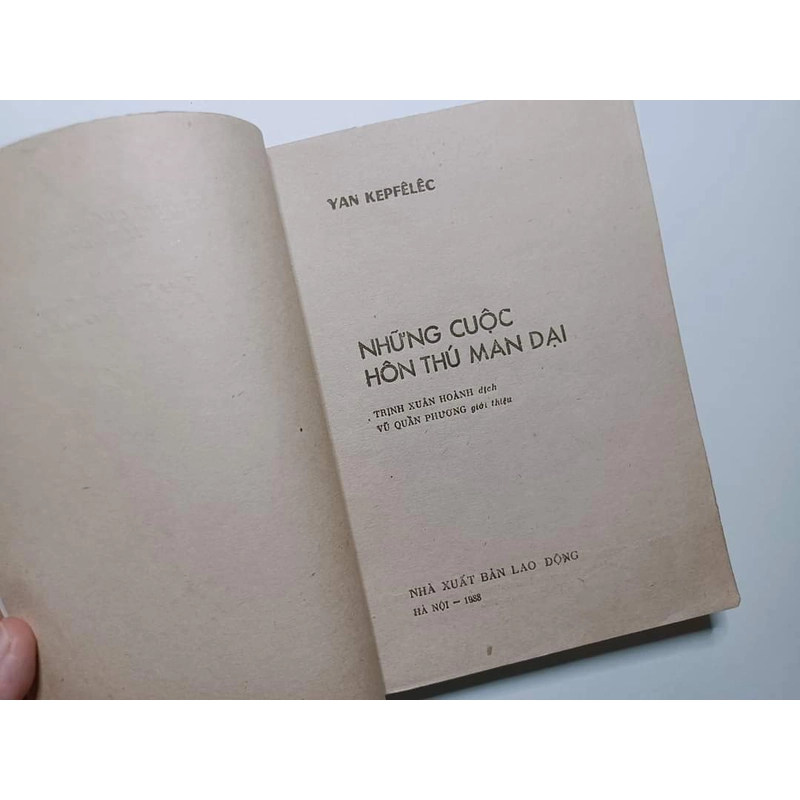 Những Cuộc Hôn Thú Man Dại - Yan Kepfêlêc
 309416