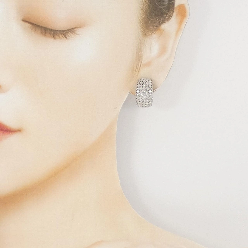 K18WG Bông tai/Khuyên tai Kim cương 1.23CT - Hàng hiệu Chính hãng 873374