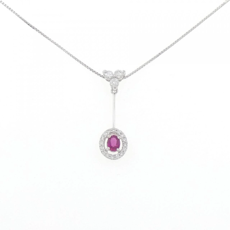 K18WG Dây chuyền ruby 0.26CT - Hàng hiệu Chính hãng 862739