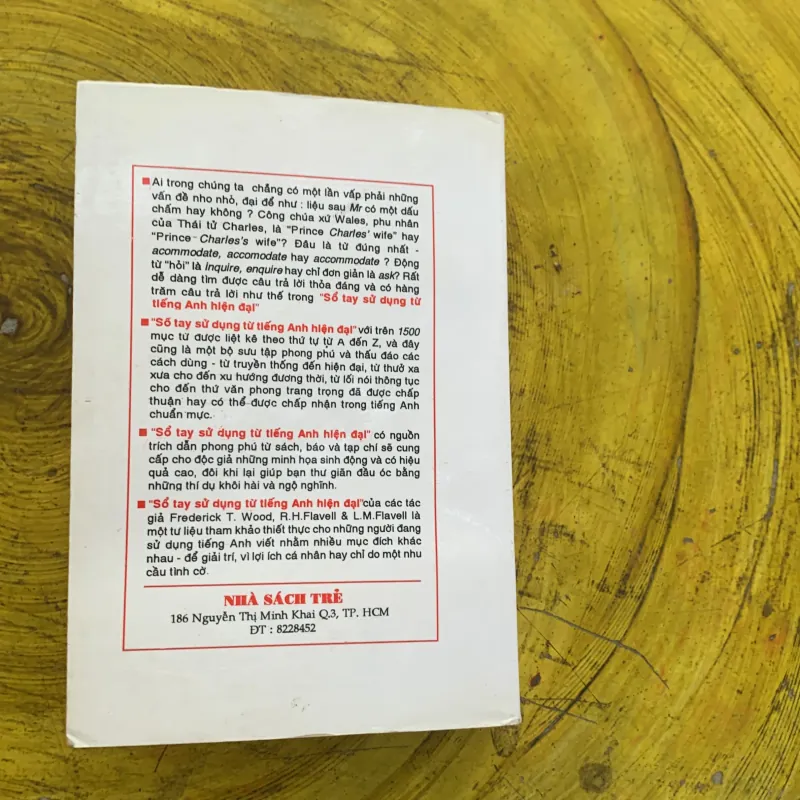 SỔ TAY SỬ DỤNG TỪ TIẾNG ANH HIỆN ĐẠI - biên dịch đỗ lệ hằng & Nguyễn ánh Hồng  797834