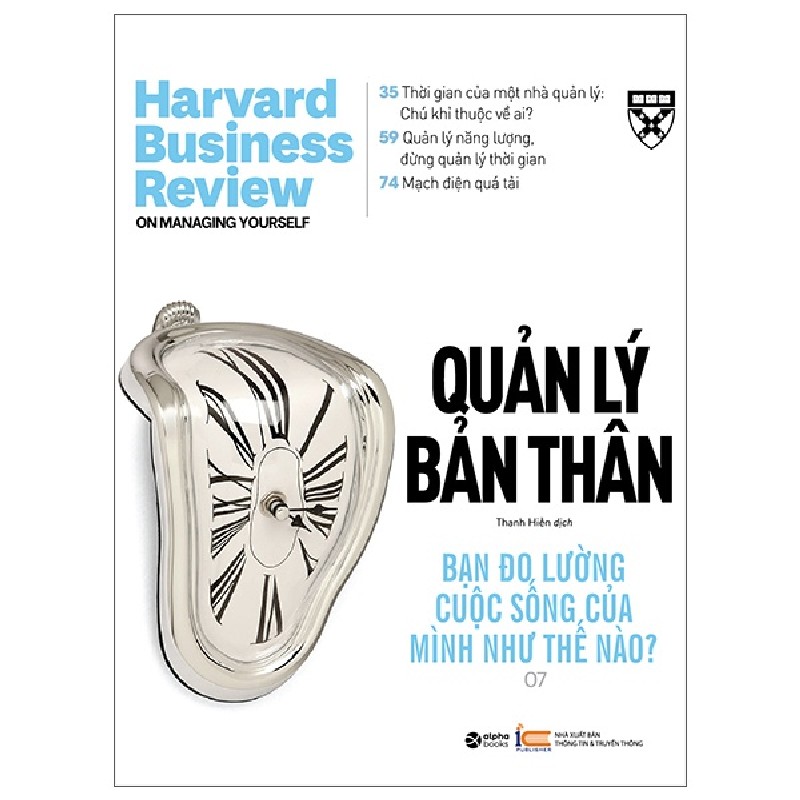 HBR On - Quản Lý Bản Thân - Harvard Business Review 137867