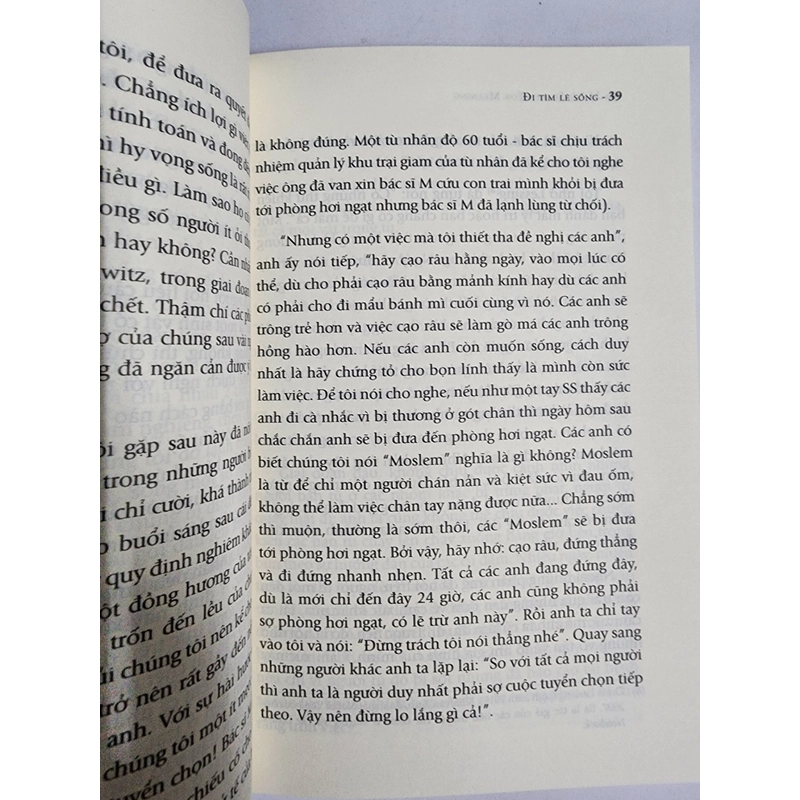 Sách Đi tìm lẽ sống của Viktor Frankl mới 95% 503524