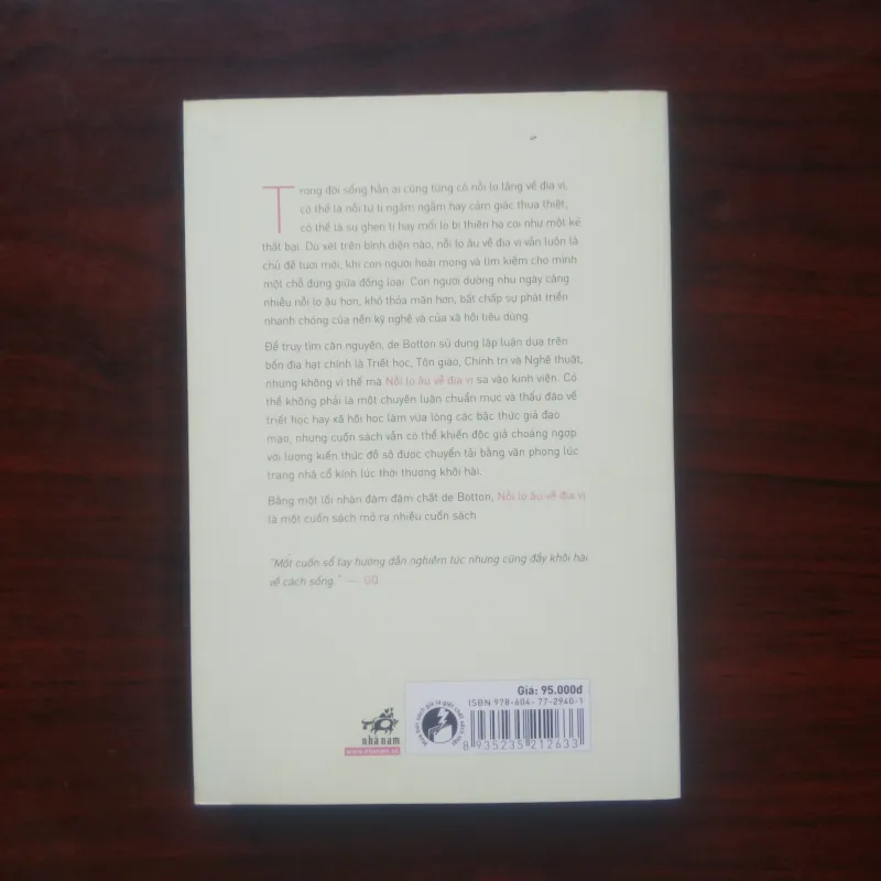 [Sách Triết Học] Nỗi Lo Âu Về Địa Vị (Alain De Button) 971738