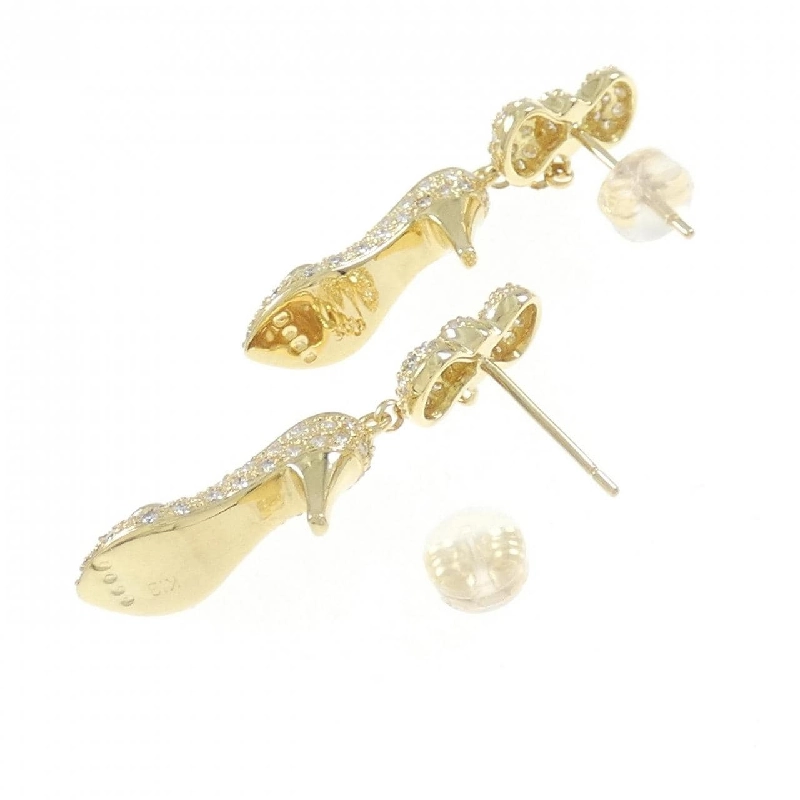 K18YG Nơ×Giày Bông Tai Kim Cương 1.96CT - Hàng hiệu Chính hãng 871875