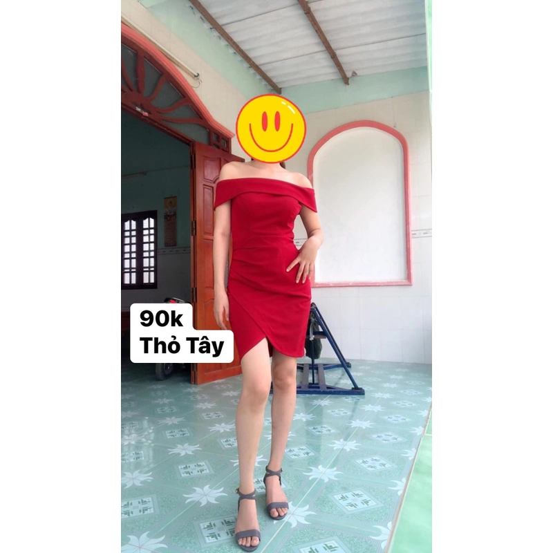 Đầm trễ vai tà đắp chéo 277766