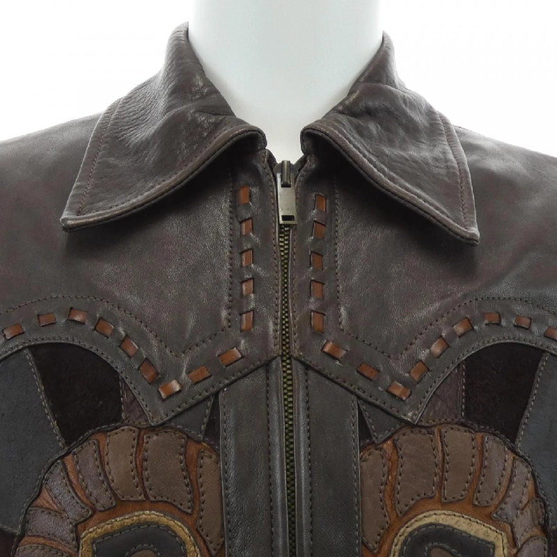 Gucci GUCCI 125226.XM117 Áo khoác da - Hàng hiệu Chính hãng 891984