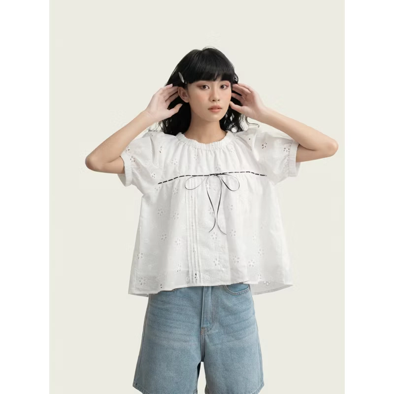 Áo babydoll vải xô 452392