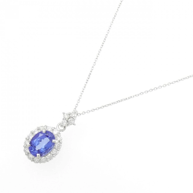 K18WG Đá Tanzanite Dây Chuyền 1.58CT - Hàng hiệu Chính hãng 859093