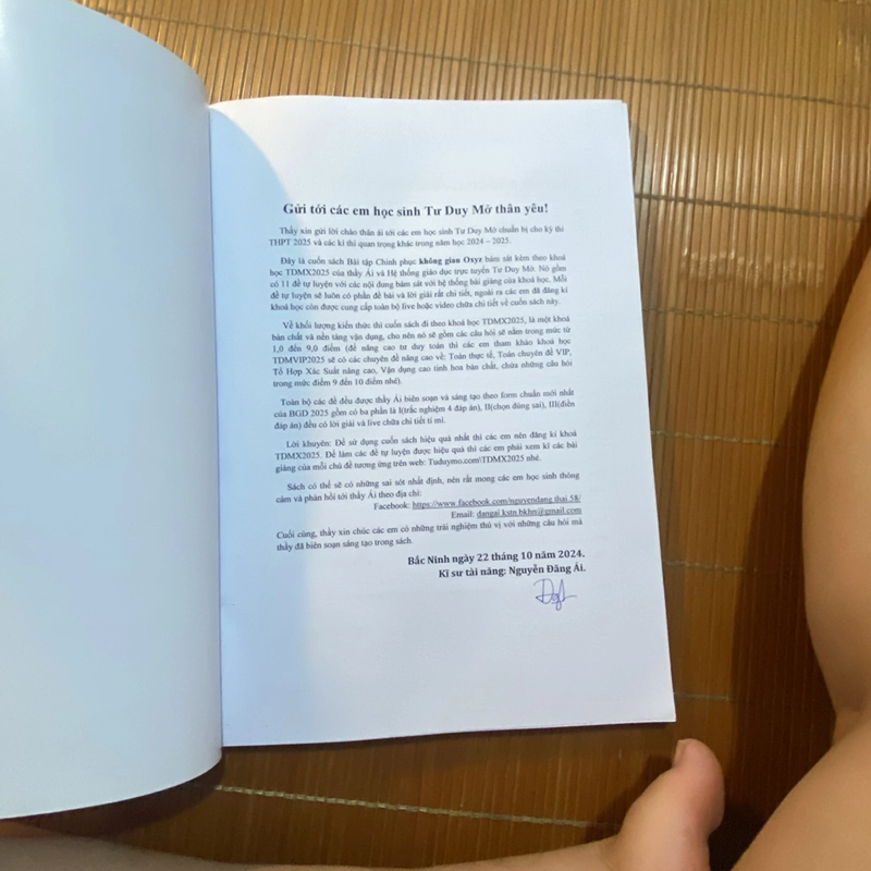 Chinh phục không gian oxyz 2025 - tư duy mở (tài liệu lưu hành nội bộ) 447145