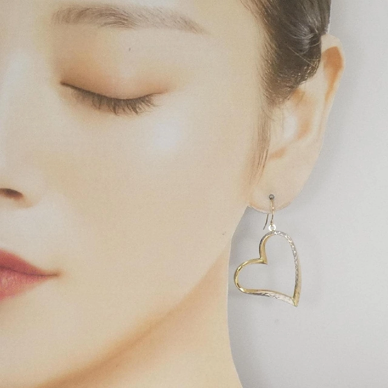 K14YG/K14WG Bông tai hình trái tim - Hàng hiệu Chính hãng 863317