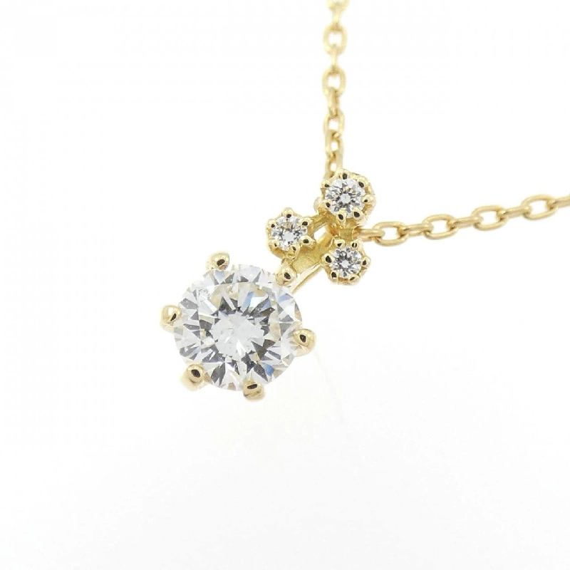 Dây chuyền kim cương K18YG 0.308CT G SI1 Tốt - Hàng hiệu Chính hãng 873279