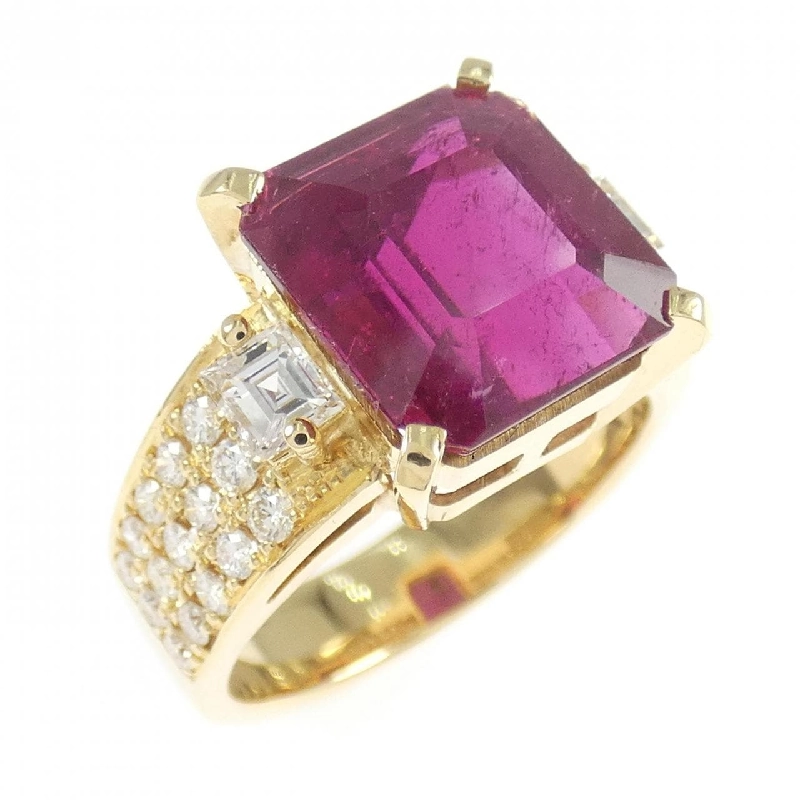 Nhẫn tourmaline rubellite K18YG 5.42CT - Hàng hiệu chính hãng 850634