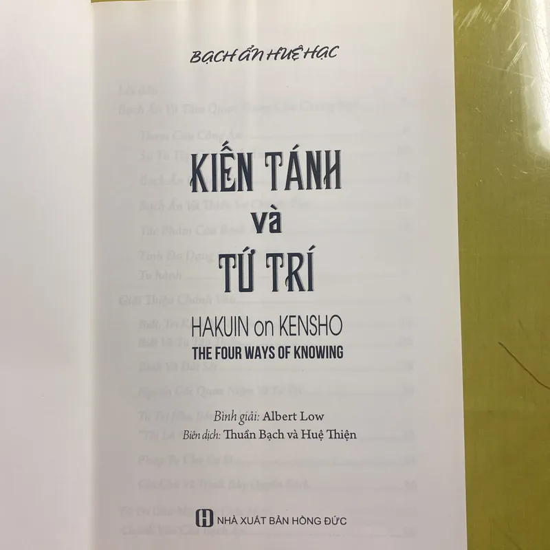 Kiến Tánh và Tứ Trí - Bạch Ẩn Huệ Hạc - Biên dịch Thuần Bạch và Huệ Thiện 680966