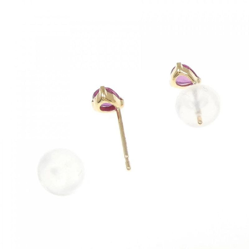 K18YG Bông tai Ruby 0.26CT - Hàng hiệu Chính hãng 872146