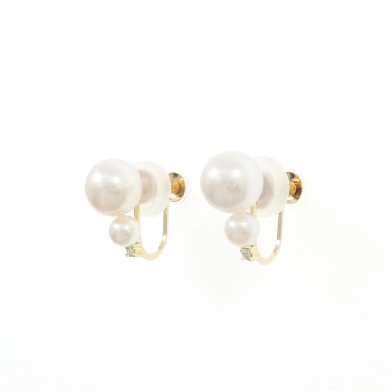 K18YG Bông tai ngọc trai Akoya - Hàng hiệu Authentic 873803