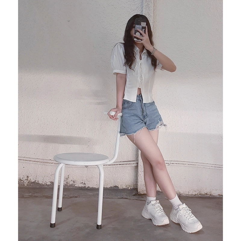 Quần jean ngắn trẻ trung size S 468257