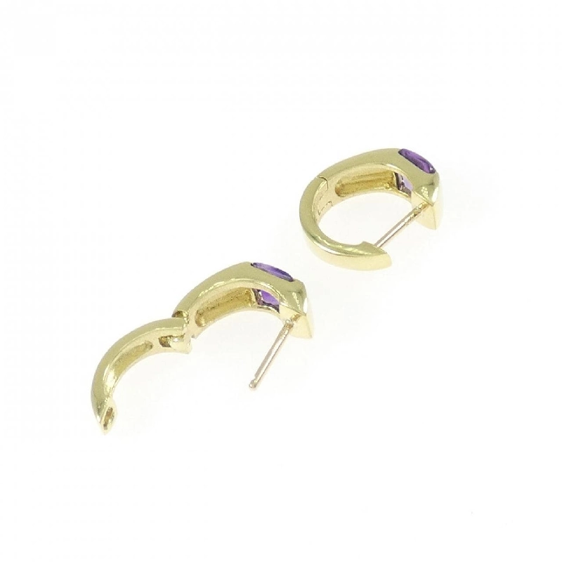 K18YG Amethyst Bông tai - Hàng hiệu Chính hãng 869232