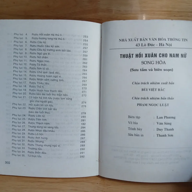 Thuật Hồi Xuân Cho Nam Nữ - Song Hòa biên soạn 956924