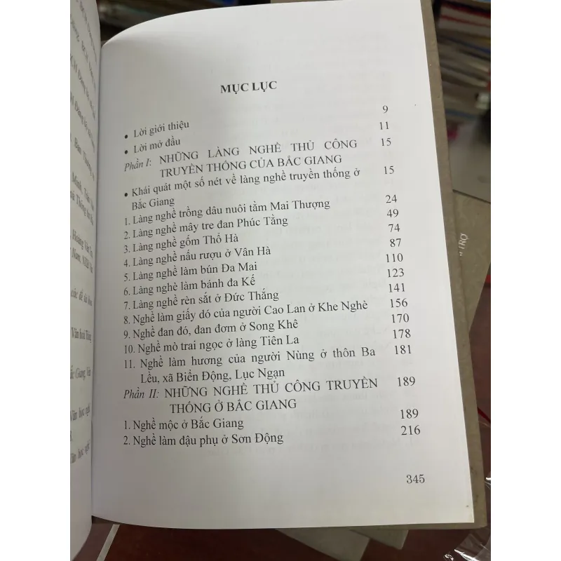 LÀNG NGHỀ VÀ NHỮNG  NGHỀ THỦ CÔNG TRUYỀN THỐNG Ở BẮC GIANG 937182