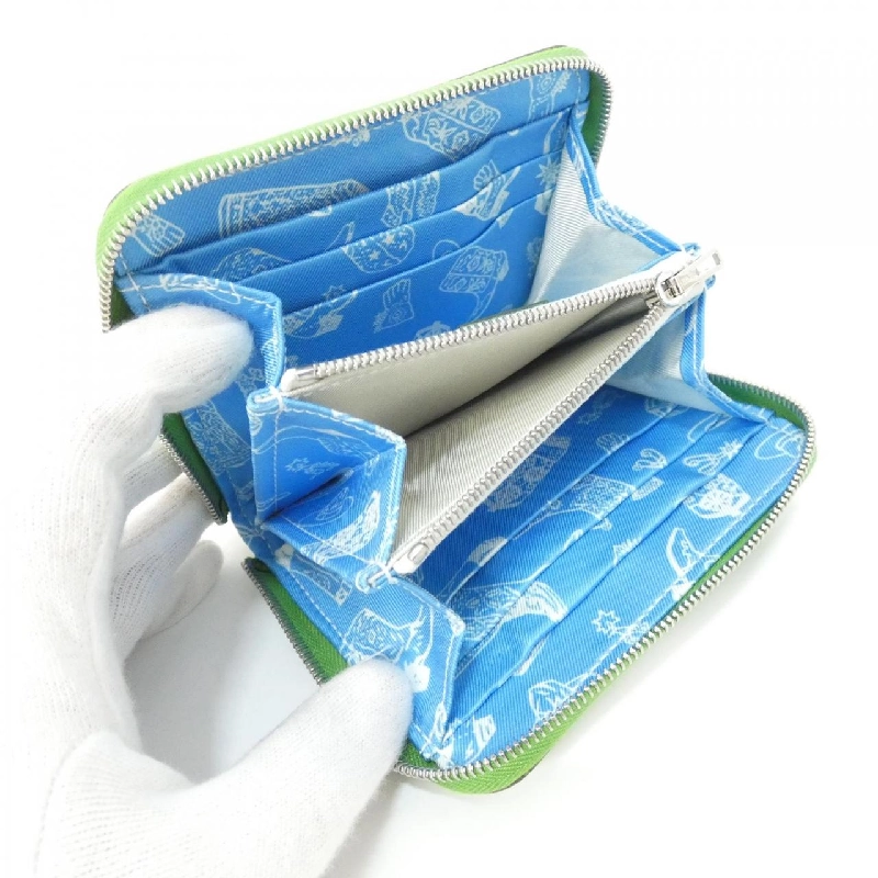 Ví Hermès AUNAGE RODEO DES COWGIRLS Silk In Compact 085207CK - Hàng hiệu Authentic 770516