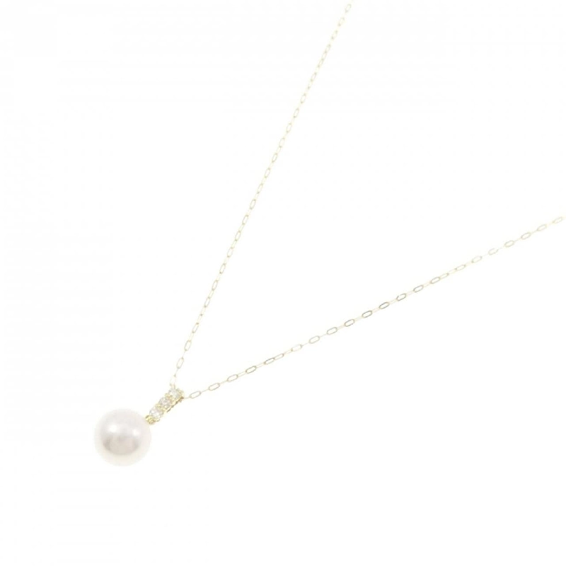 K18YG Ngọc trai Akoya Dây chuyền 8.5mm - Hàng hiệu Chính hãng 856858