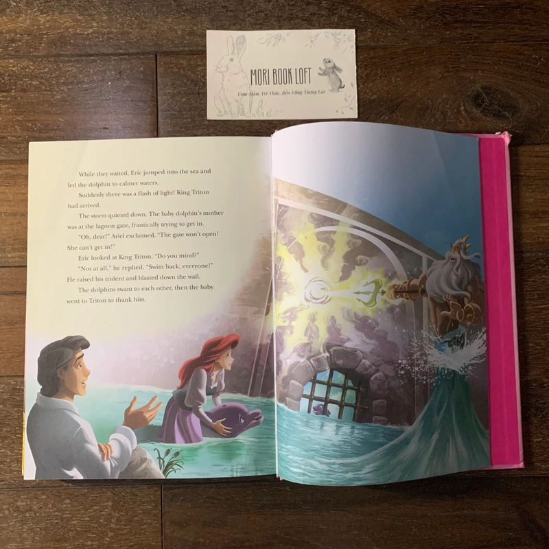 Sách ngoại văn 5-Minute Princess Stories, Used, Bìa xốp, Khổ Lớn, Minh họa gốc Disney 492667