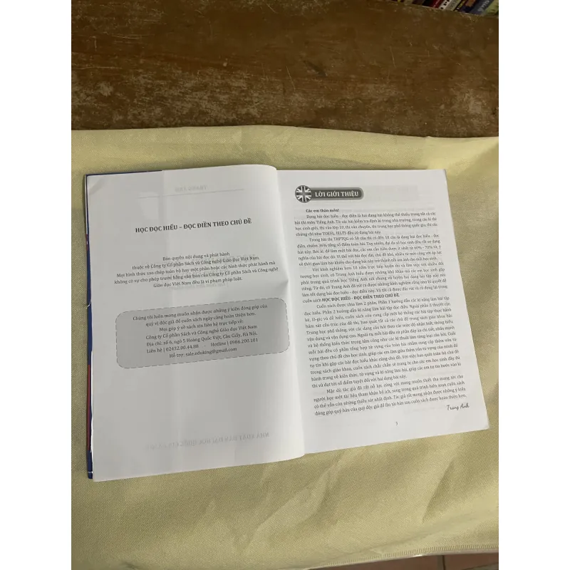 HỌC ĐỌC HIỂU - ĐỌC ĐIỀN THEO CHỦ ĐỀ - TRANG ANH 749280