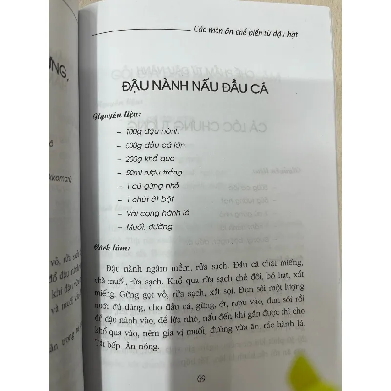 Các món ăn chế biến từ đậu hạt - Diệu Oanh 714471