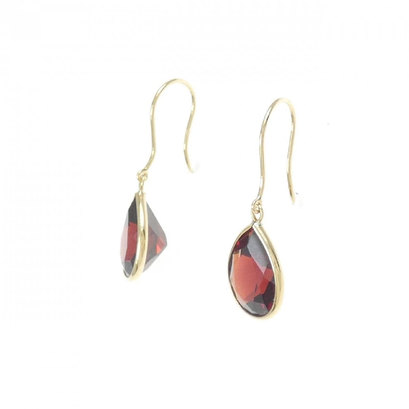 K18YG Garnet Bông tai - Hàng hiệu Chính hãng 870115