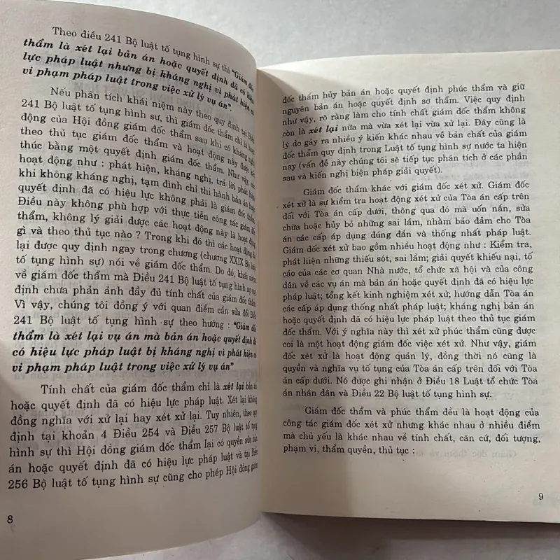 Thủ tục giám đốc thẩm trong luật tố tụng hình sự Việt Nam - Đinh Văn Quế 727476