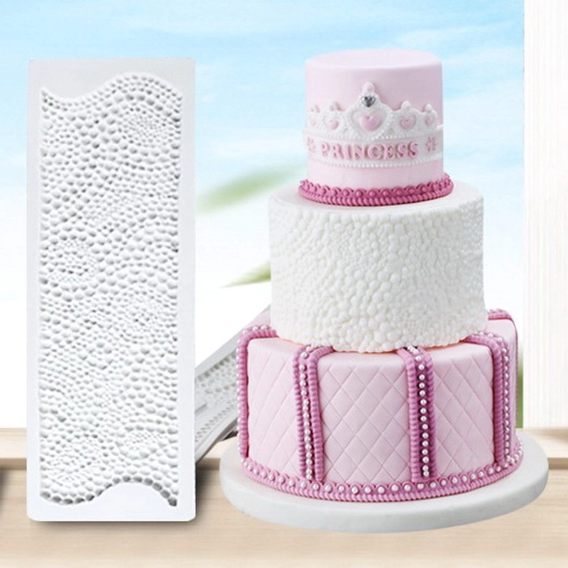 Khuôn silicon làm viền bánh, rau câu, fondant hình chuỗi ngọc - Mã số 1076 338156