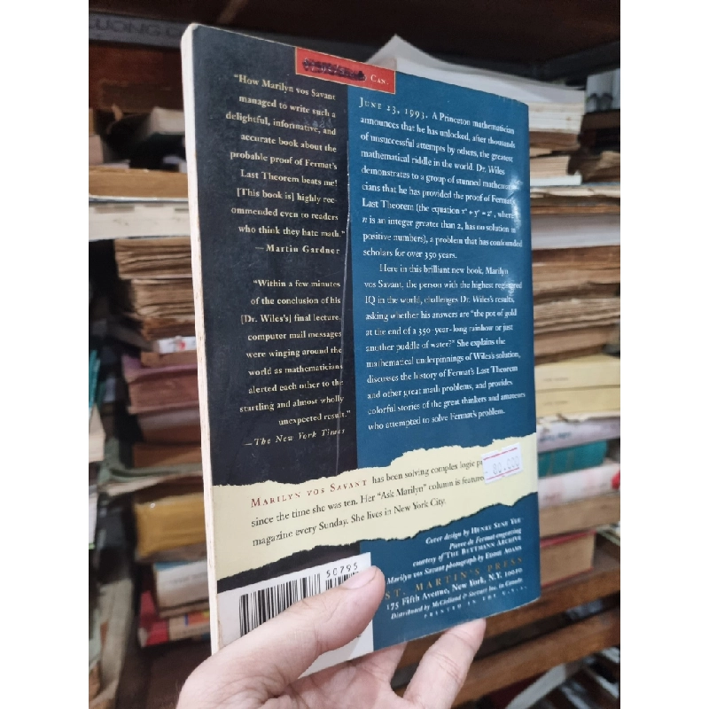 THE WORLD'S MOST FAMOUS MATH PROBLEM : THE PROOF OF FERMAT'S LAST THEOREM AND OTHER MATHEMATICAL MYSTERIES - Marilyn  Vos Savant 140610