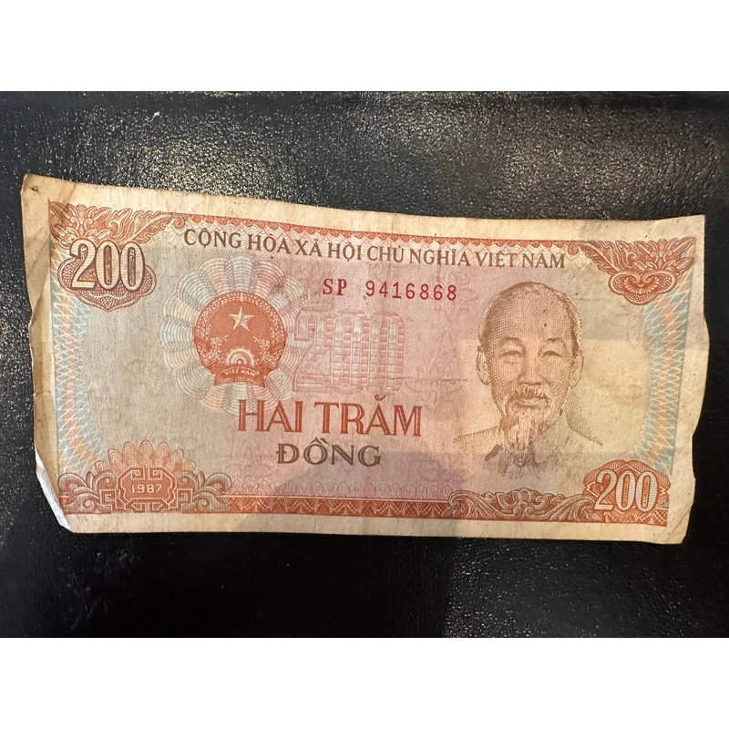 TIỀN 200đ, 1987 | SERIES SP 9416868 ( LỘC PHÁT 6868) | SỐ ĐẸP PHONG THỦY TÀI LỘC | GOOD 381550