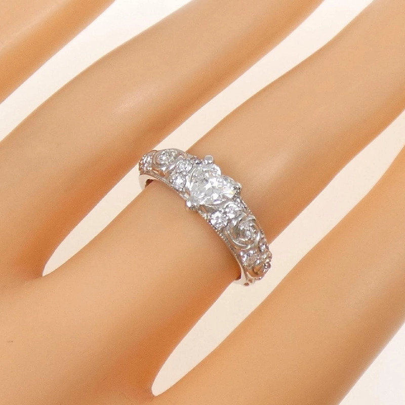 Nhẫn kim cương PT950 0.504CT G SI2 hình trái tim - Hàng hiệu Authentic 872714