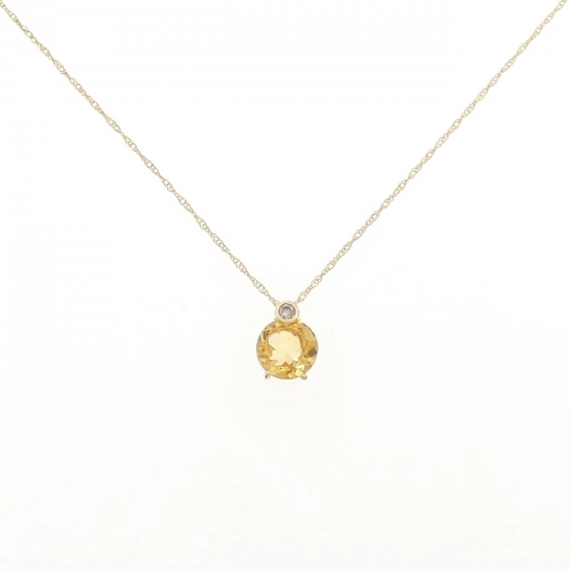 K18YG Mặt dây chuyền Citrine - Hàng hiệu Chính hãng 859849