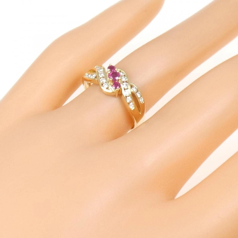 Nhẫn Ruby 18KTYG 0.22CT 672512