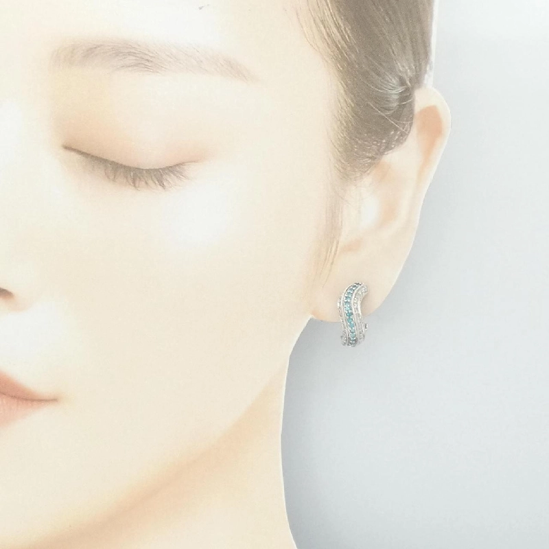 K18WG Tourmaline Bông tai/Khuyên tai 0.32CT - Hàng hiệu Chính hãng 867737