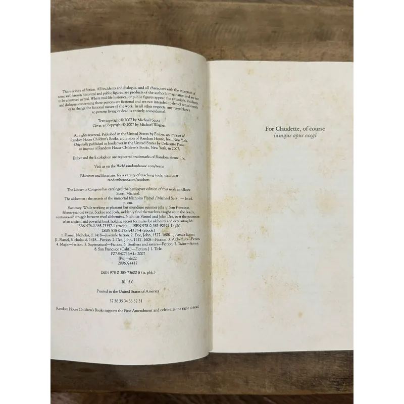 The Alchemyst - Michael Scott 737153